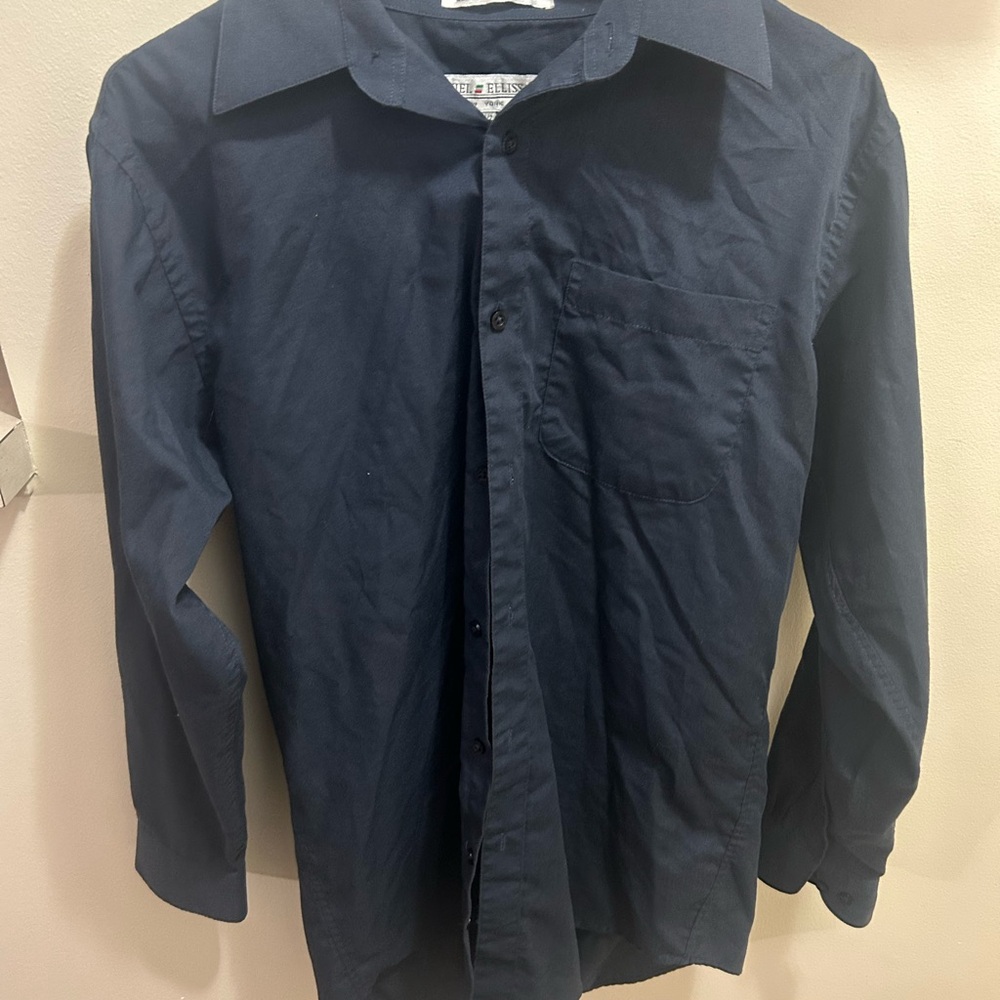 Men's Navy Dress Shirt